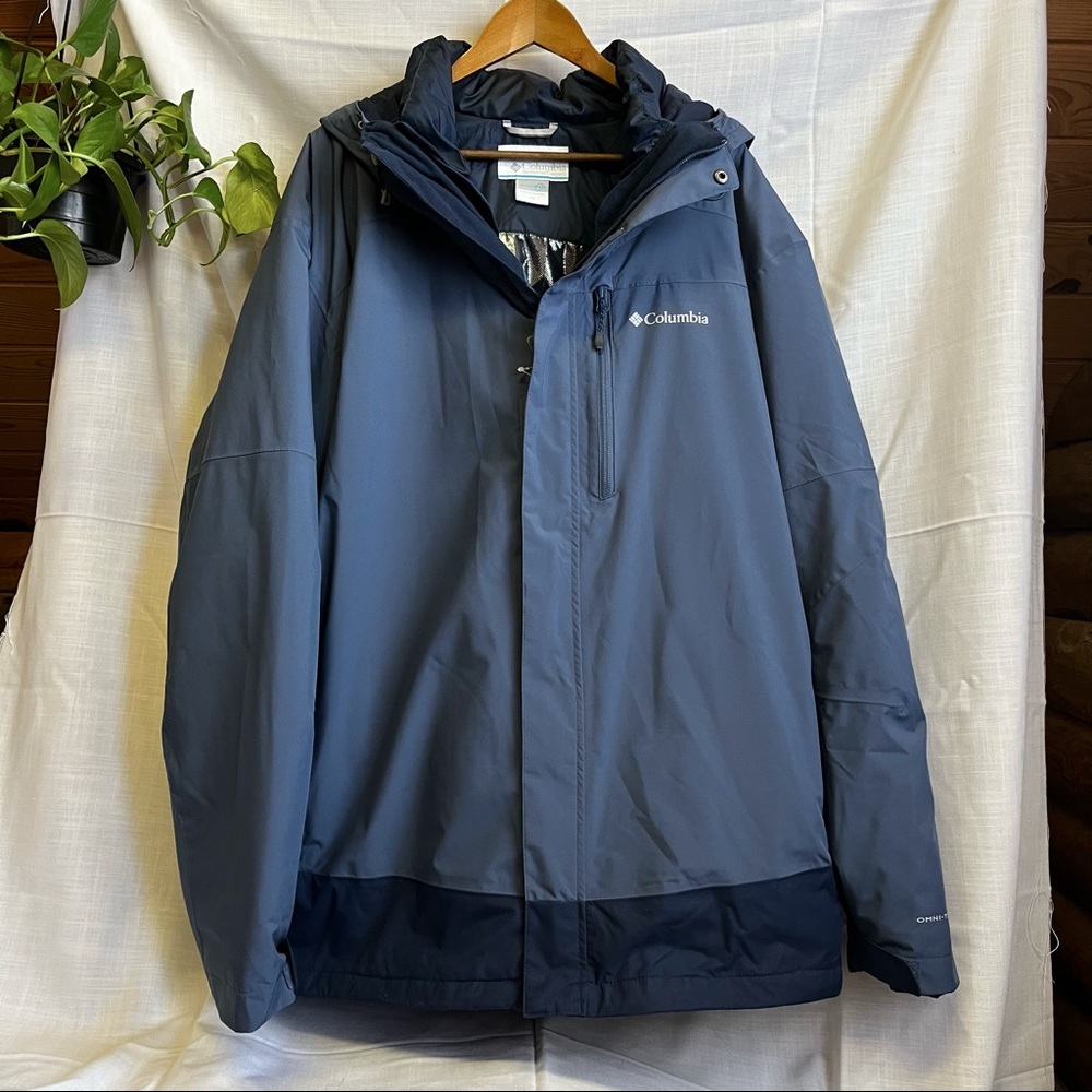 Columbia • 4XL Jacket • Blue shell with removable insulated layer